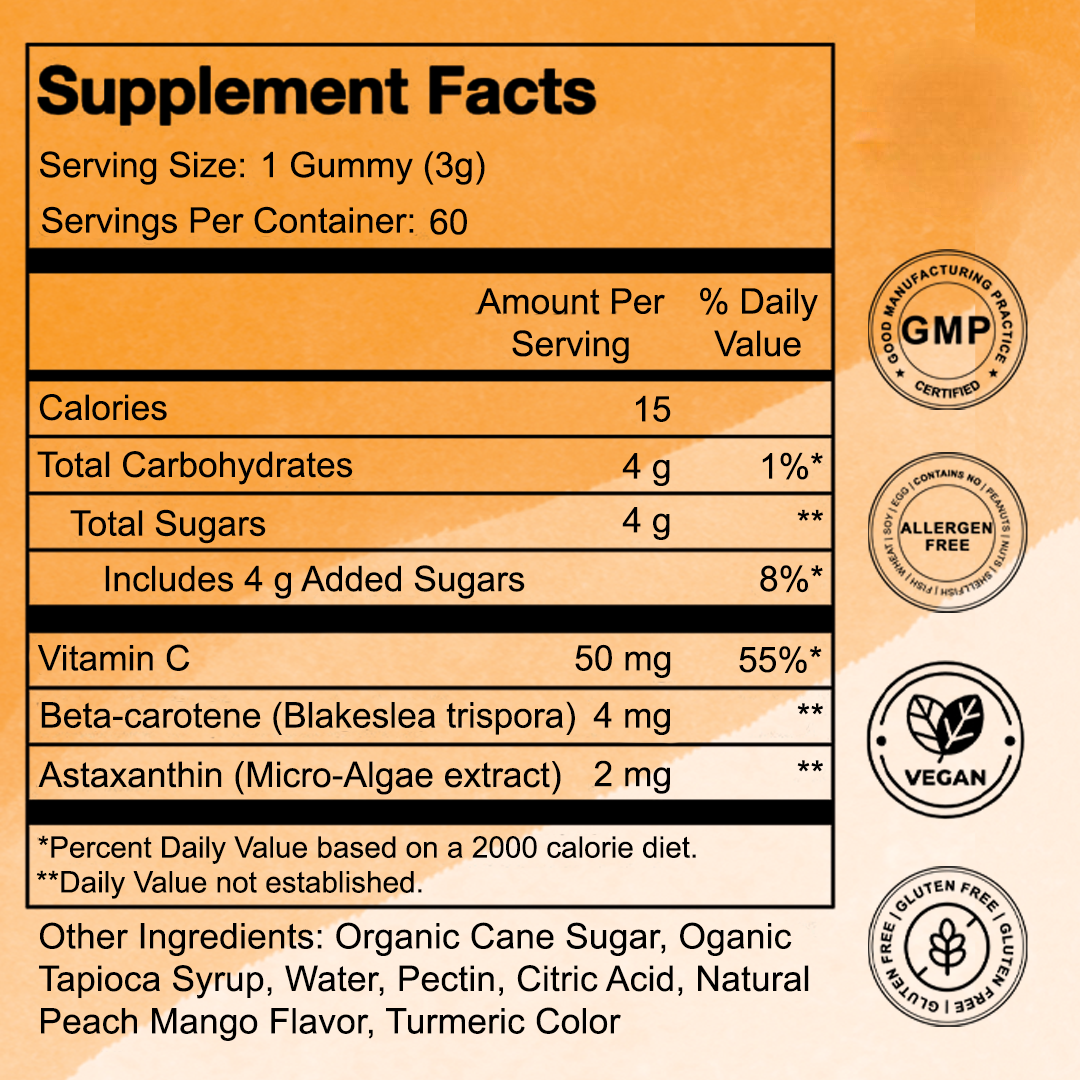 Super Tanning Daily Gummies – Enhance Natural Tan & Skin Glow