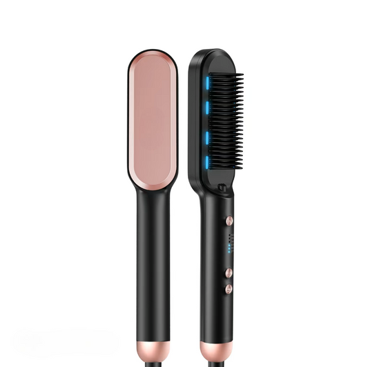 Sleek Sweep Ionic Hair Straightener Brush – Heated Styling Tool