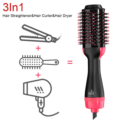 LISAPRO 3-in-1 Hot Air Brush – Hair Dryer, Volumizer & Styler