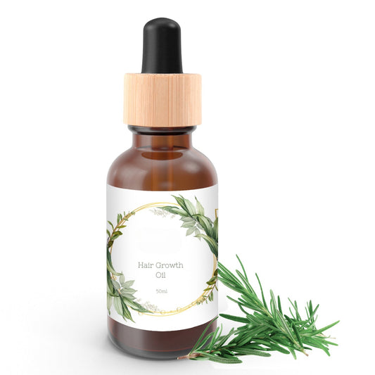 Hair Growth Oil – Organic Blend with Rosemary & Castor, 1.7 oz