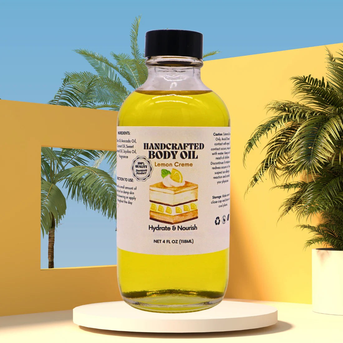 Handcrafted Body Oil - Luxurious Moisturizing Oil in a Variety of Scents