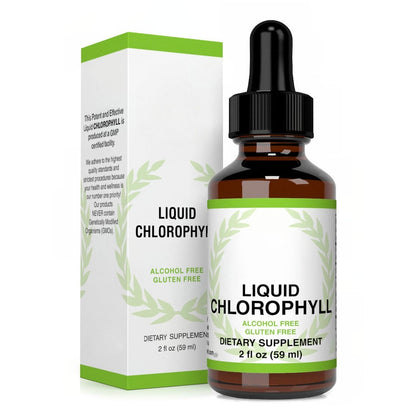Chlorophyll Liquid Drops – Mint Flavor Supplement, 4 Month Supply