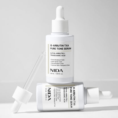 NIDA α-Arbutin TXA Pure Tone Serum – Brightening Formula