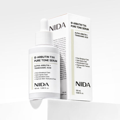 NIDA α-Arbutin TXA Pure Tone Serum – Brightening Formula
