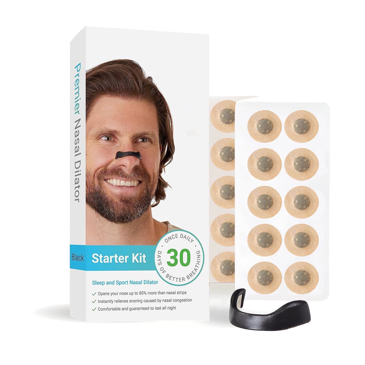 Nose Strips Breathing Starter Kit – Includes Bands & Applicator Tool