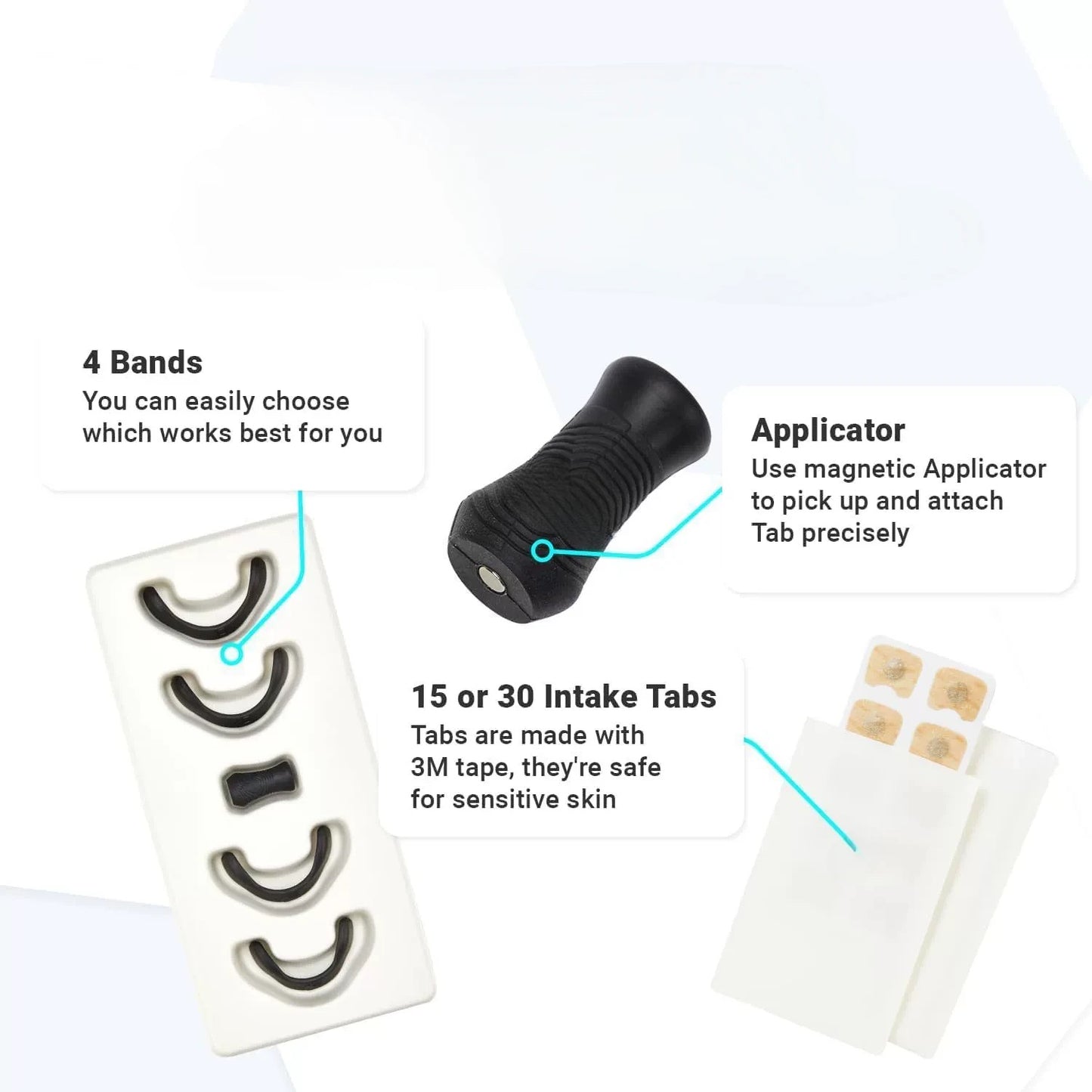 Nose Strips Breathing Starter Kit – Includes Bands & Applicator Tool