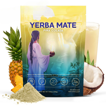 Yerba Mate Instant Tea Powder - Strawberry Matcha, Peach Mango & Piña Colada Flavors