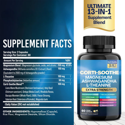 Ultimate Corti-Soothe Balance – Herbal Supplement, 60 Caps