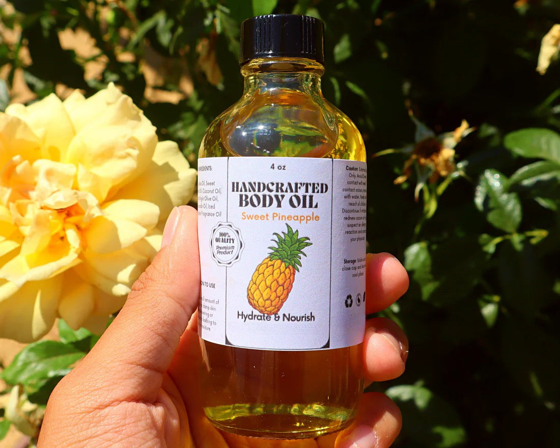 Handcrafted Body Oil - Luxurious Moisturizing Oil in a Variety of Scents