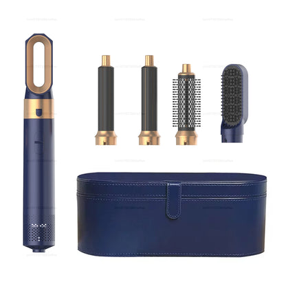 5-in-1 Hair Dryer & Hot Comb Set – Curling & Straightening Tool