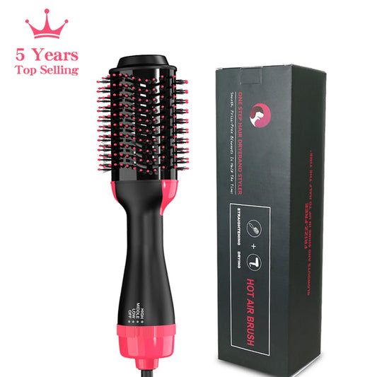 LISAPRO 3-in-1 Hot Air Brush – Hair Dryer, Volumizer & Styler