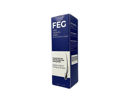 FEG Organic Hair Growth Oil - Hair Loss Treatment for Thicker, Longer Hair (50ml)