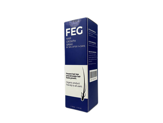 FEG Organic Hair Growth Oil - Hair Loss Treatment for Thicker, Longer Hair (50ml)