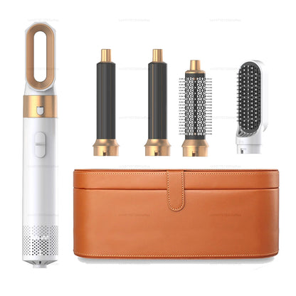 5-in-1 Hair Dryer & Hot Comb Set – Curling & Straightening Tool