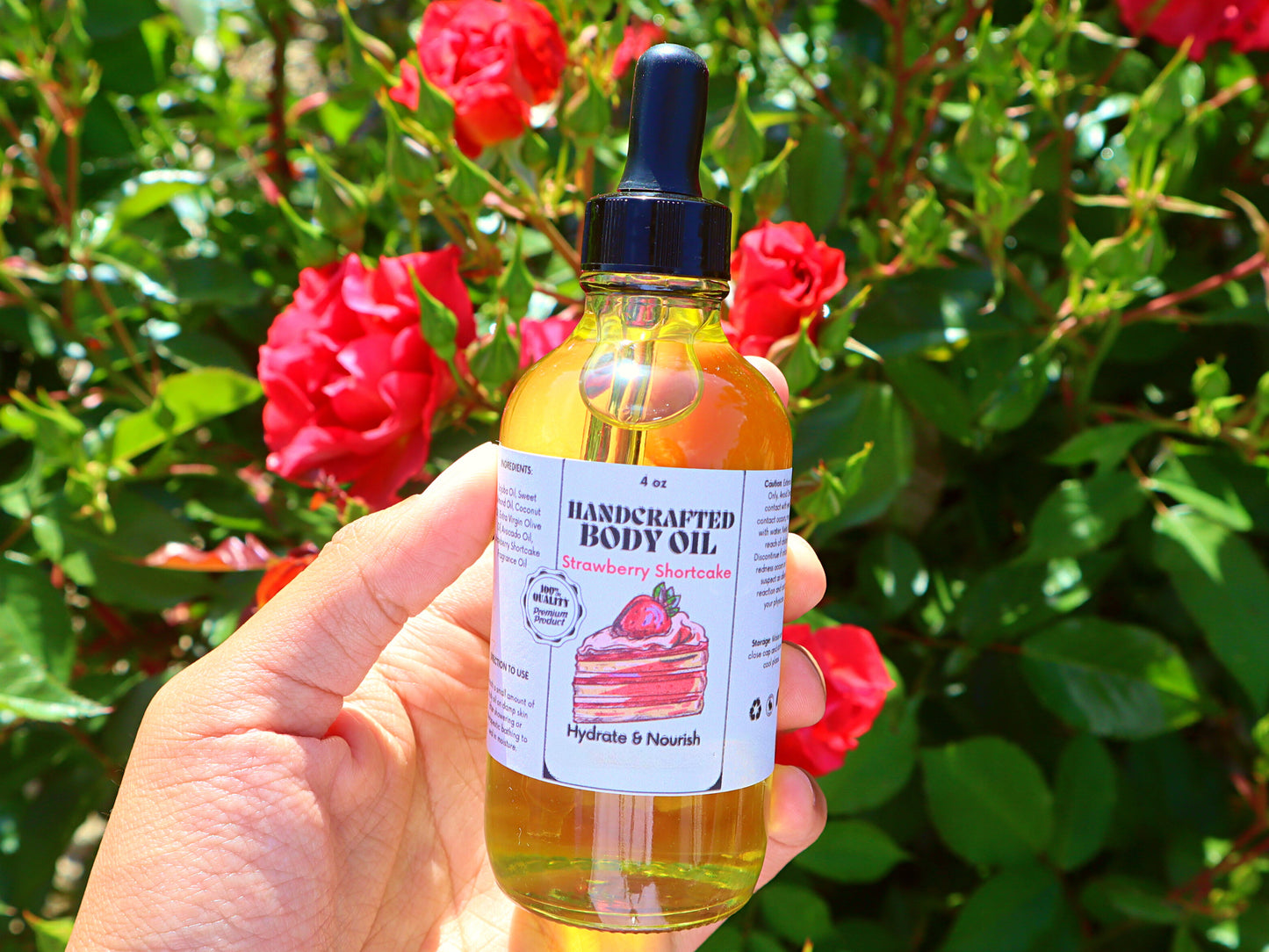 Handcrafted Body Oil - Luxurious Moisturizing Oil in a Variety of Scents