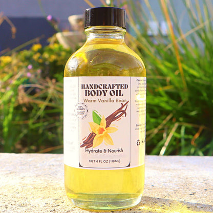 Handcrafted Body Oil - Luxurious Moisturizing Oil in a Variety of Scents