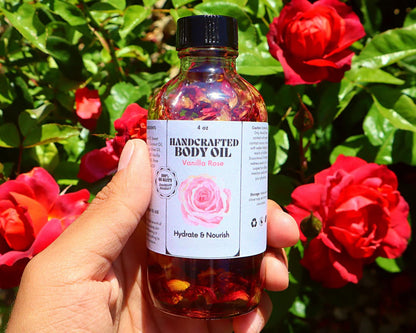 Handcrafted Body Oil - Luxurious Moisturizing Oil in a Variety of Scents