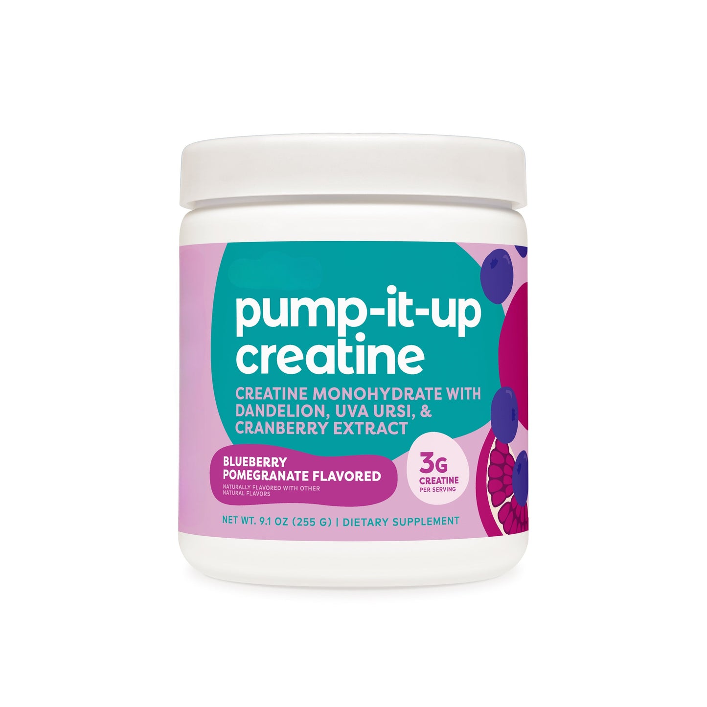 Pump-It-Up Creatine – Micronized Creatine Powder, 50 Servings