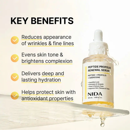 NIDA Hydrating Renewal Serum Set – Cica, Peptides & Propolis