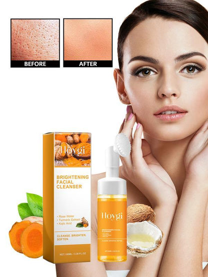 Turmeric Wash & Care Set – Cleanser, Pads & Face Scrub Trio