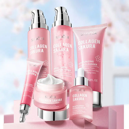 Sakura Collagen Hydrating Skincare Set – Glow & Moisture Care
