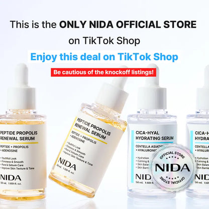 NIDA Hydrating Renewal Serum Set – Cica, Peptides & Propolis