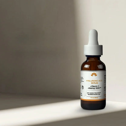 Vitamin C and Hyaluronic Acid Serum + Matrixyl 3000 - Anti-Aging Serum for Collagen Boost & Dark Spot Correction