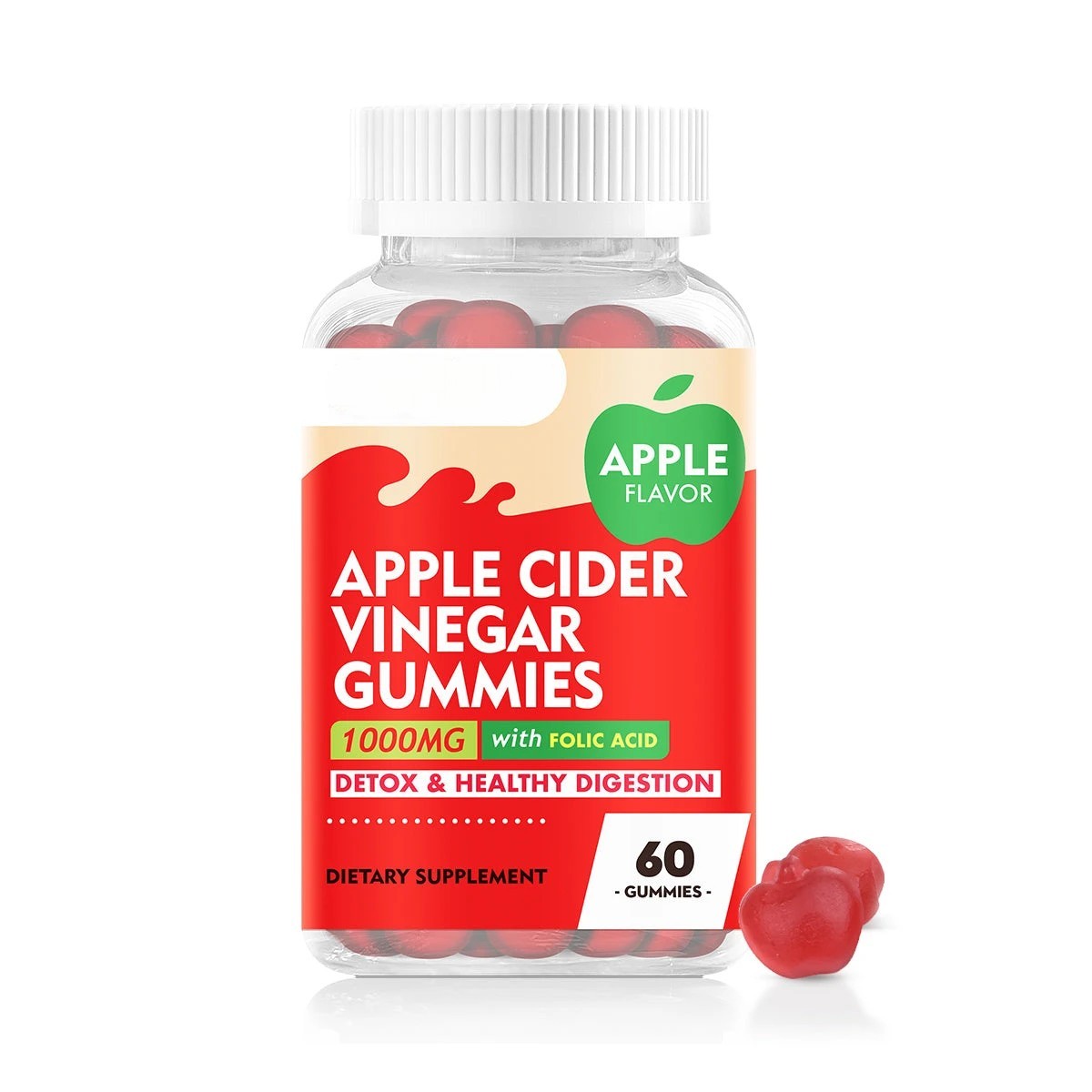 Apple Cider Vinegar Gummies – Digestive Support, 60 Count