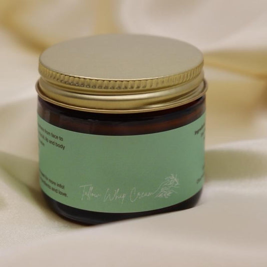 Organic Whipped Tallow Balm – Grass Fed Body Moisturizer, 1.37 oz