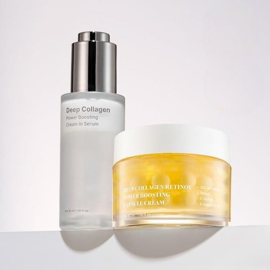 Glaze Skin Collagen Duo – Fine Line Cream & Capsule Cream Set