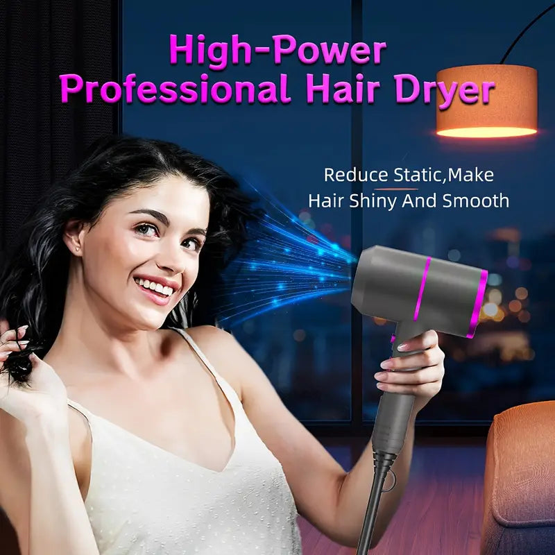 Professional Electric Hair Dryer – Negative Ion Technology for Frizz-Free Hair