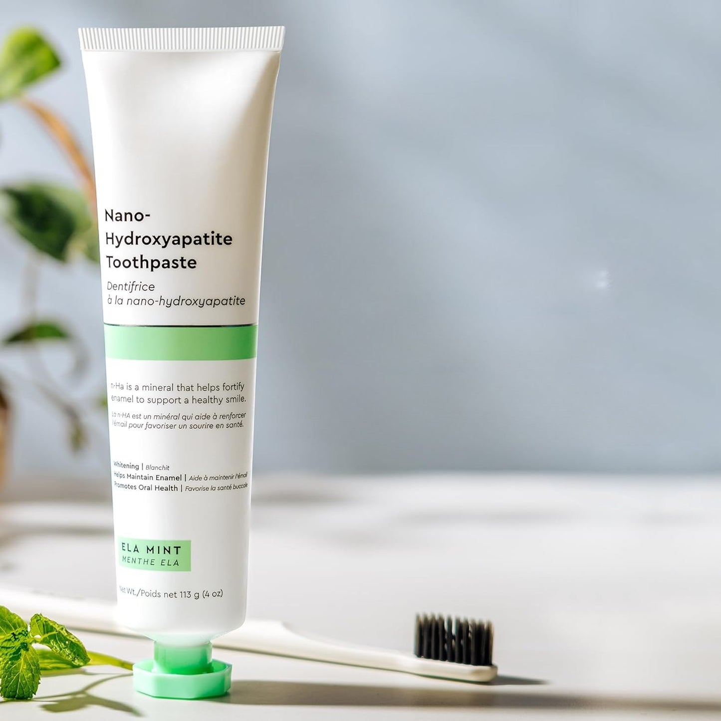 Nano Hydroxyapatite Toothpaste – Ela Mint Flavor, Fluoride-Free Care