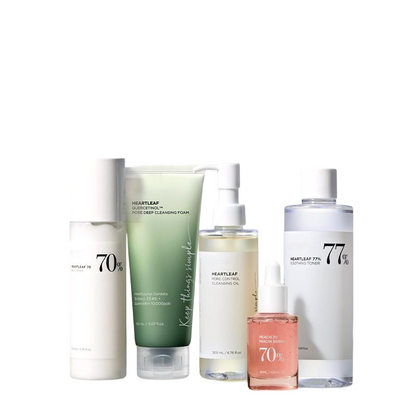Korean Glass Skin Set – Cleanser, Toner, Serum & Moisturizer