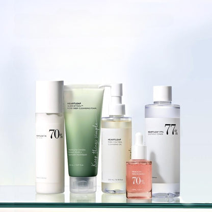 Korean Glass Skin Set – Cleanser, Toner, Serum & Moisturizer