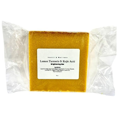 Lemon Turmeric Kojic Acid Soap – Brightening Face & Body Bar