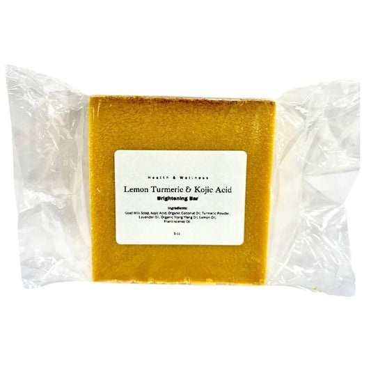 Lemon Turmeric Kojic Acid Soap – Brightening Face & Body Bar