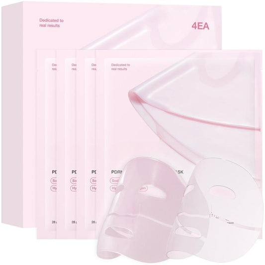 PDRN Pink Collagen Gel Mask (4 Sheets) – Salmon DNA & Pink Glow