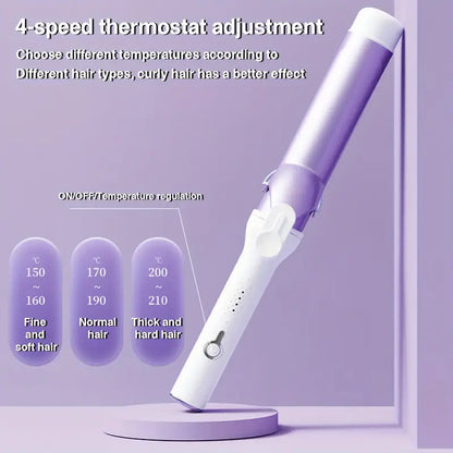 40MM Professional Hair Curler – Quick Heating, Big Curls & 4-Speed Control