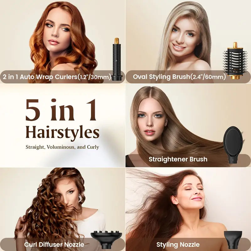 5-in-1 High-Speed Hair Dryer & Styler Set for All Hair Types