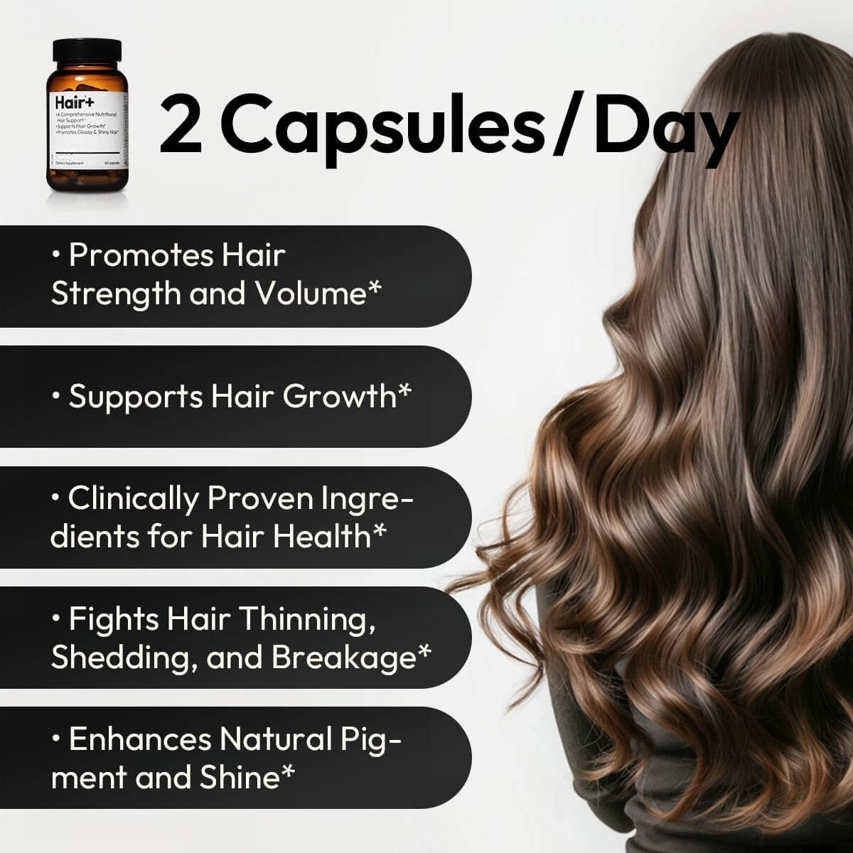 Hair Growth Supplement – Biotin, Sesame, 1-Month