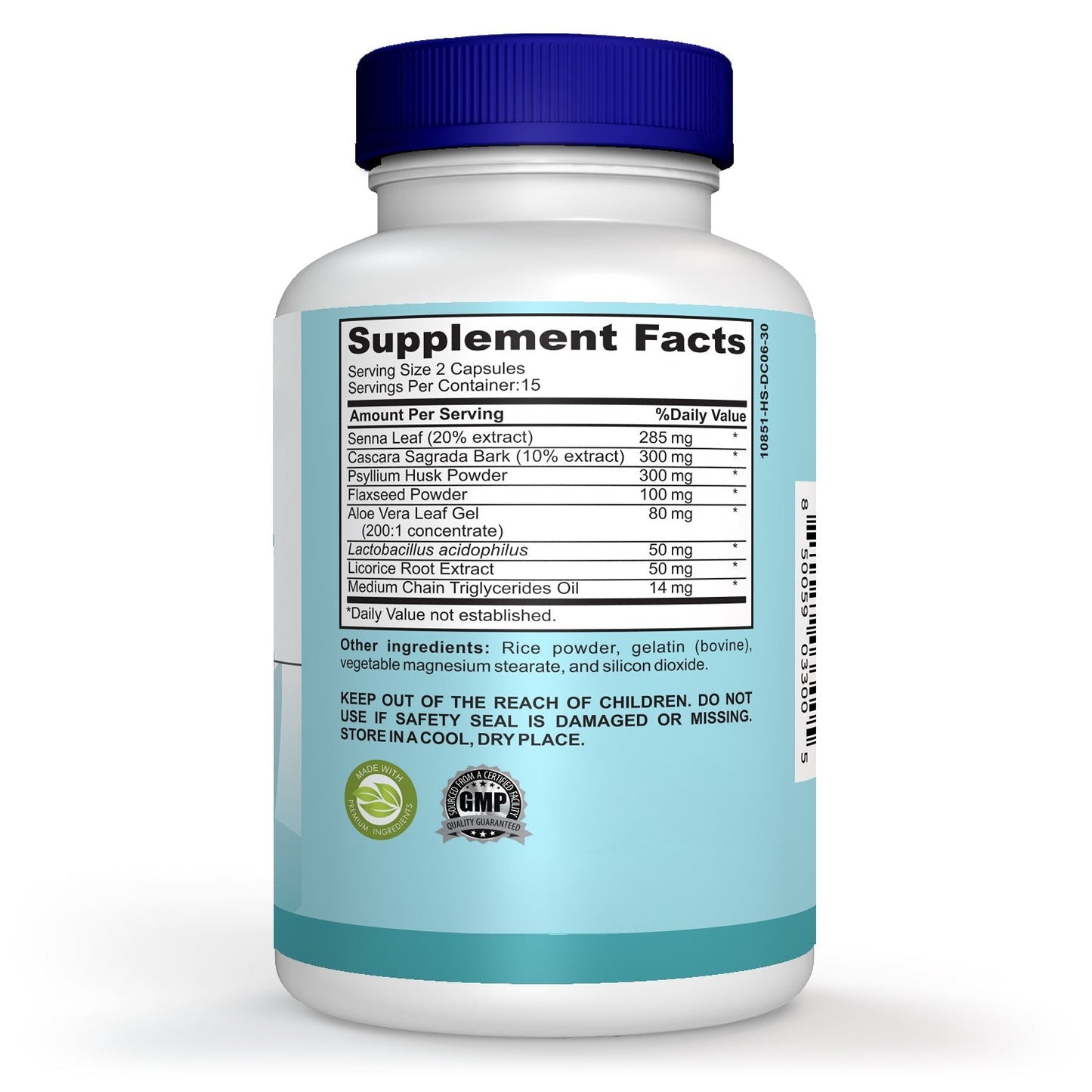 15 Day Cleanse – Herbal Detox Supplement, Caffeine-Free, 30 Ct