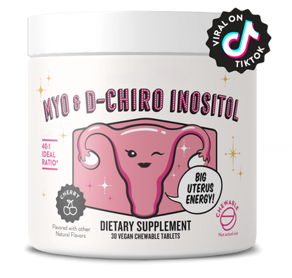 Myo & D-Chiro Inositol – Chewable Tablets Supplement, 30 Ct