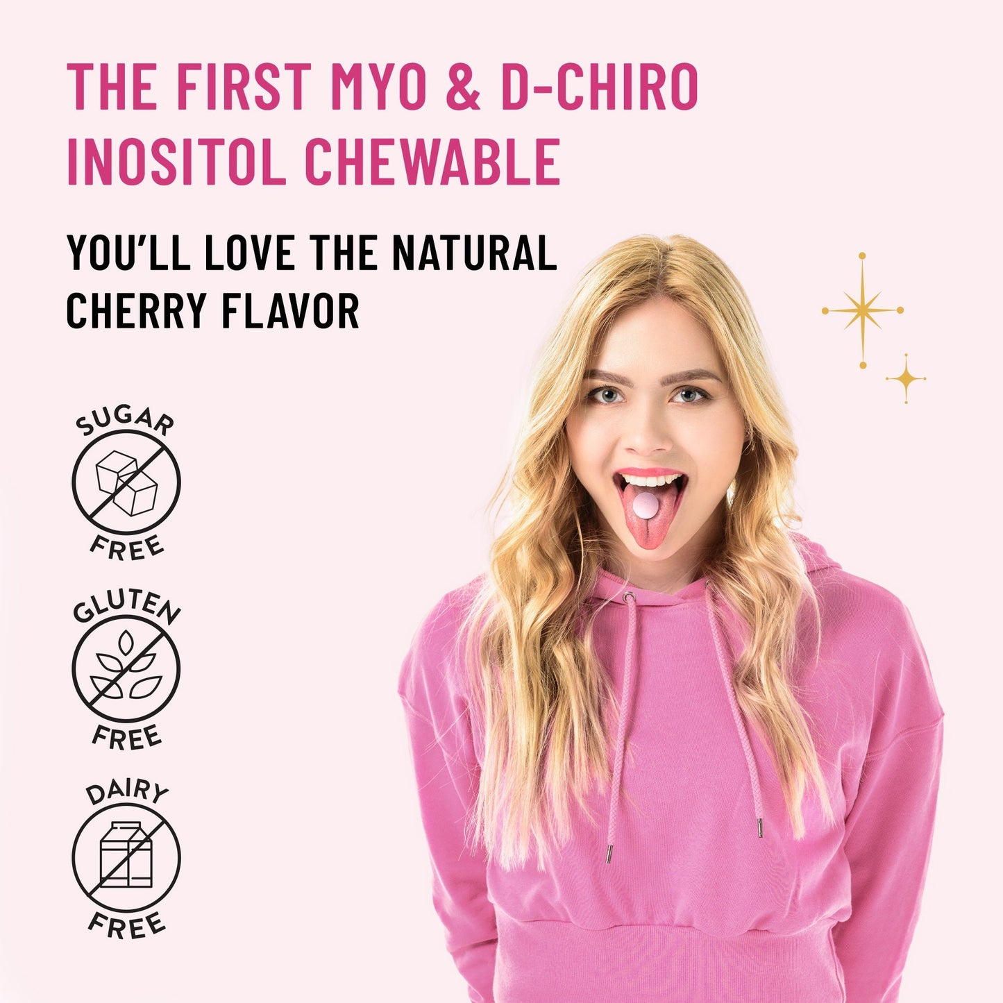 Myo & D-Chiro Inositol – Chewable Tablets Supplement, 30 Ct