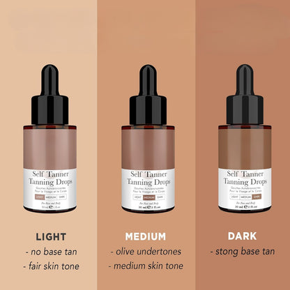 Self Tanner Drops – Buildable Glow for a Natural-Looking Tan