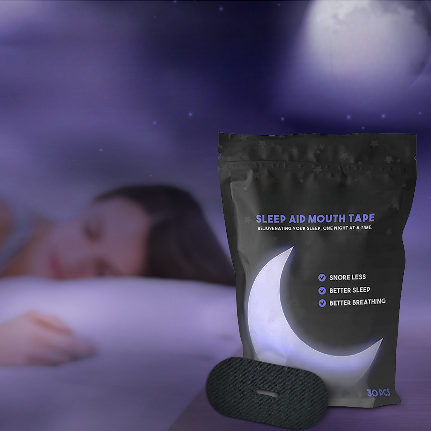 SLEEP TAPE – Breathable Mouth Tape for Snoring Relief & Better Breathing